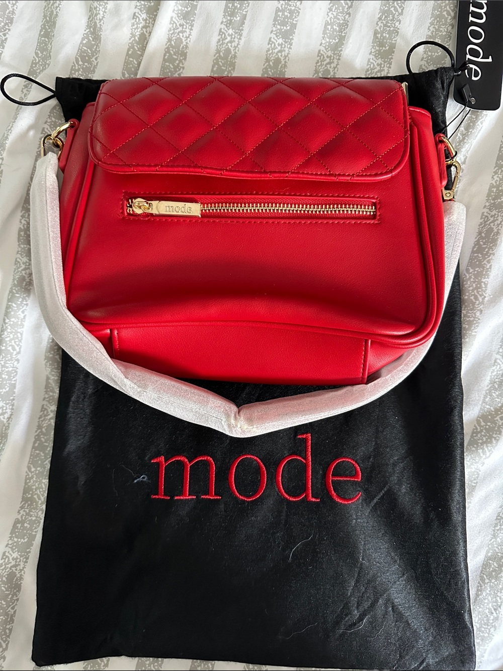 Crimson Mode Quilted in Red Bag